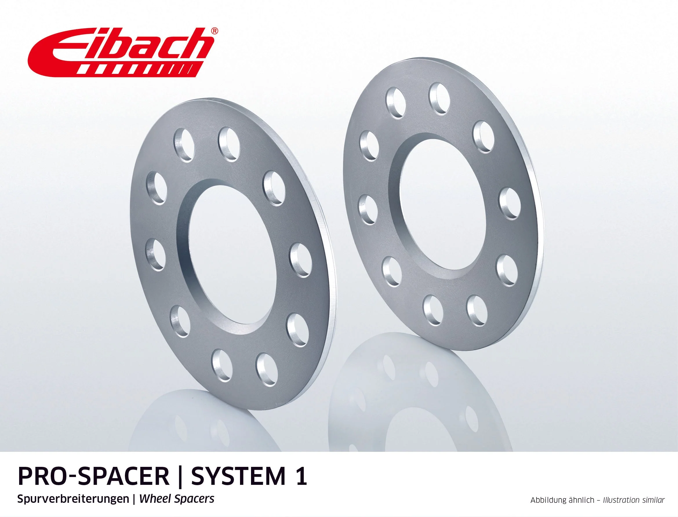 Eibach Pro-Spacer Kit (Pair Of Spacers) 5mm Per Spacer (System 1) S90-1-05-020 (Silver)