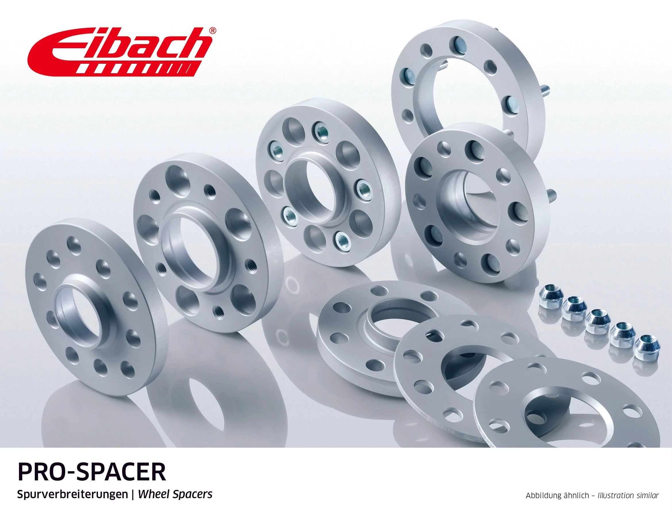 Eibach Pro-Spacer Kit (Pair Of Spacers) 14mm Per Spacer (System 6N) S90-6-14-001-N-B (Black)