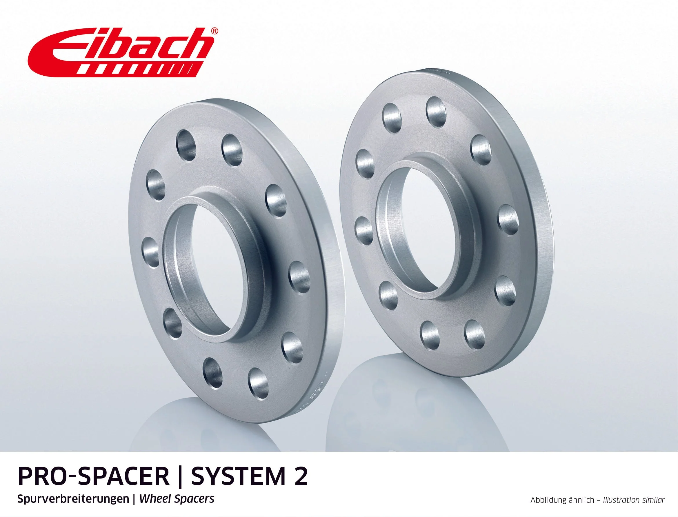 Eibach Pro-Spacer Kit (Pair Of Spacers) 20mm Per Spacer (System 2) S90-2-20-011 (Silver)