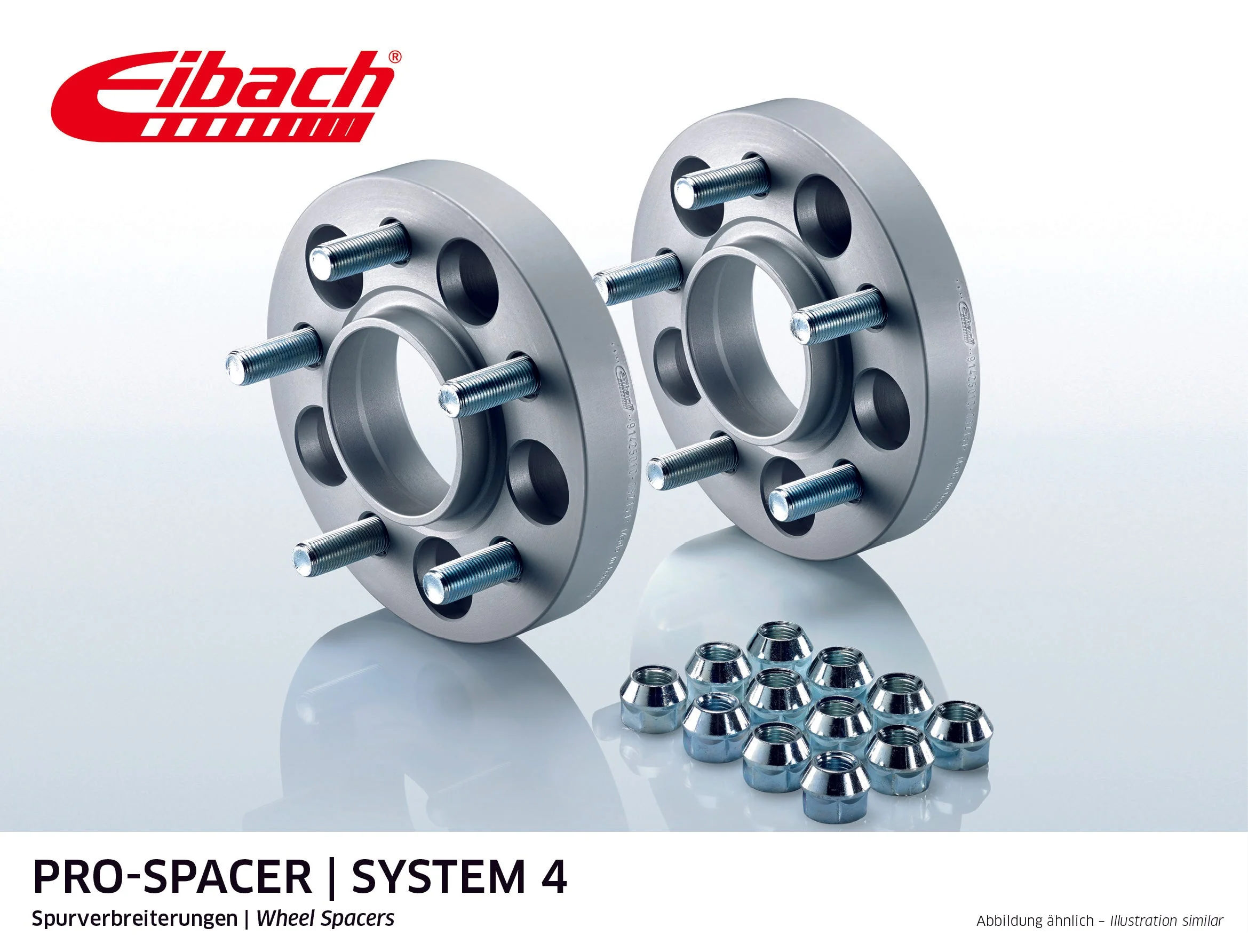 Eibach Pro-Spacer Kit (Pair Of Spacers) 30mm Per Spacer (System 4) S90-4-30-066-B (Black)