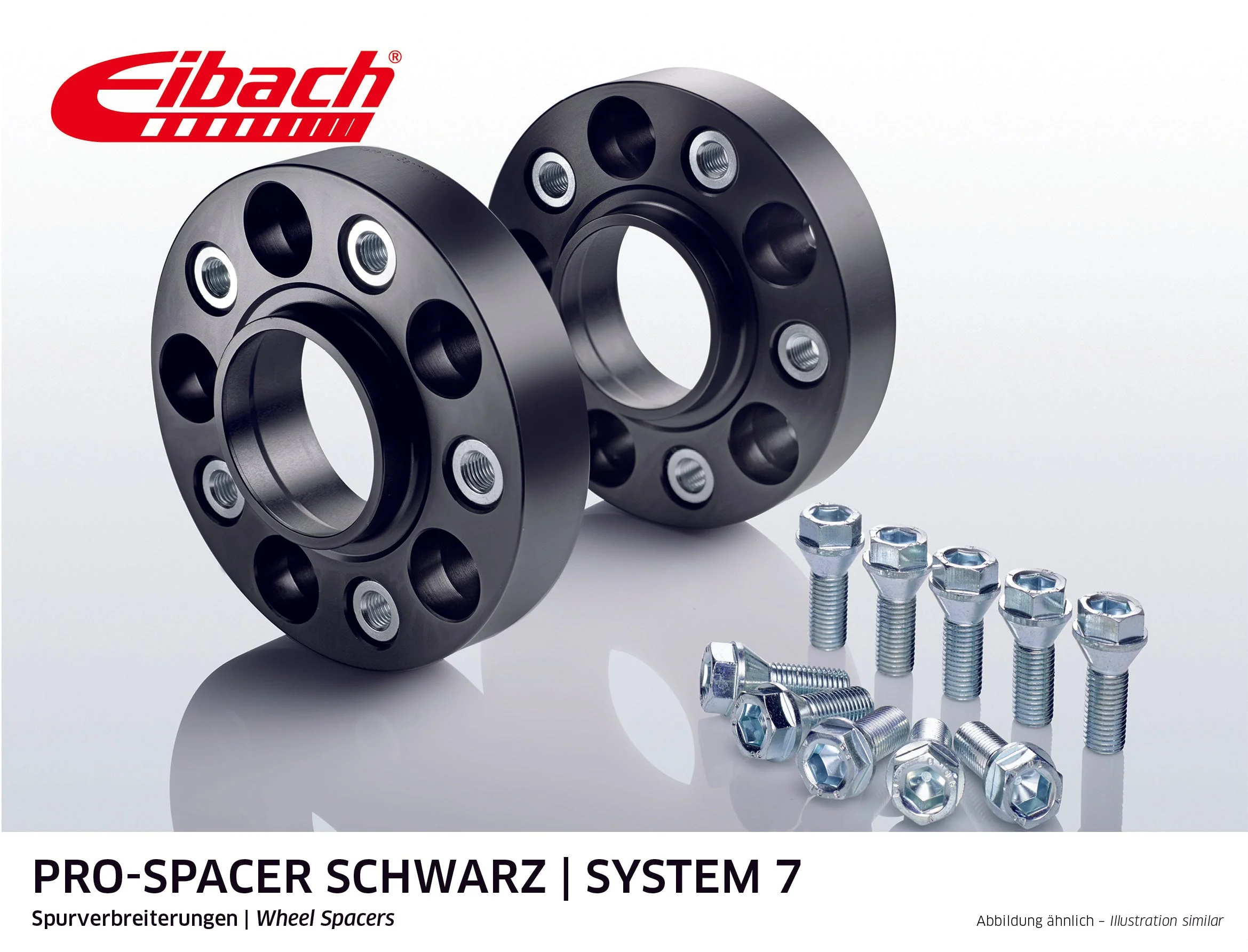 Eibach Pro-Spacer Kit (Pair Of Spacers) 30mm Per Spacer (System 7) S90-7-30-002-B (Black)